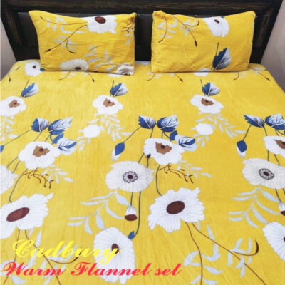 “Cadbury Warm Flannel Bedsheet Set “